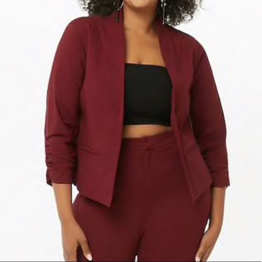 Burgundy Blazer